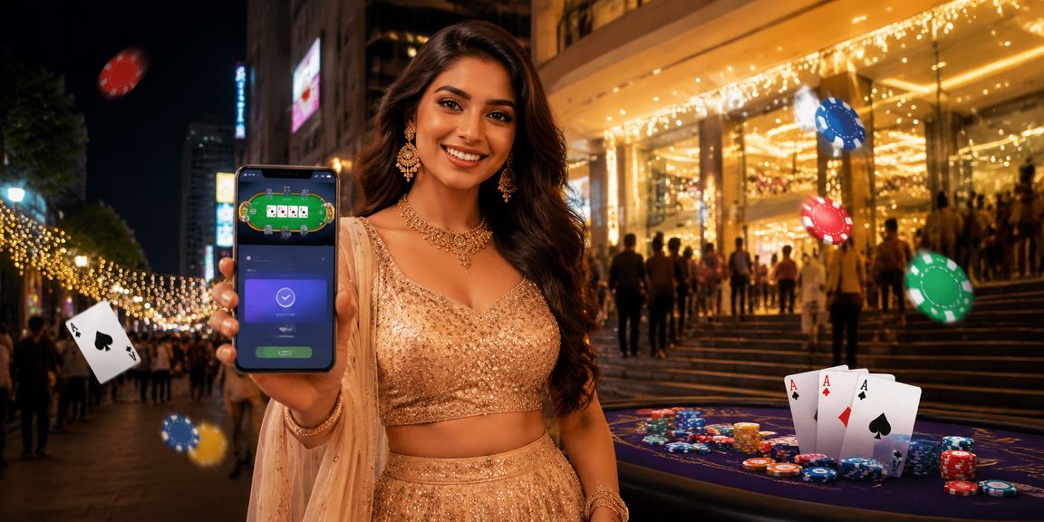 Teen Patti gameplay shown on mobile device with responsive layout
